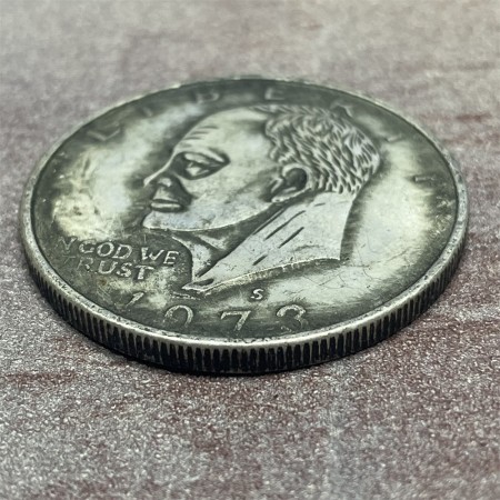 1973 Eisenhower Silver Dollar Coin | US Commemorative Coin