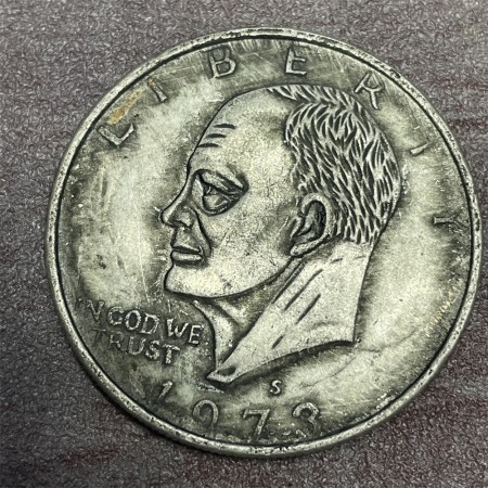 1973 Eisenhower Silver Dollar Coin | US Commemorative Coin