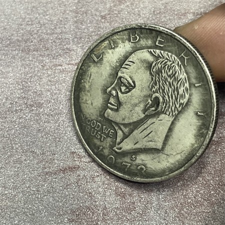 1973 Eisenhower Silver Dollar Coin | US Commemorative Coin