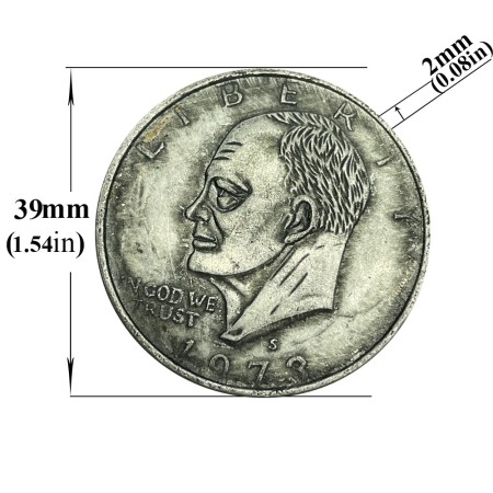 1973 Eisenhower Silver Dollar Coin | US Commemorative Coin