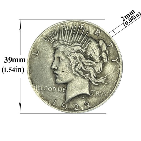 1923 Peace Dollar Commemorative Coin - Liberty Mint