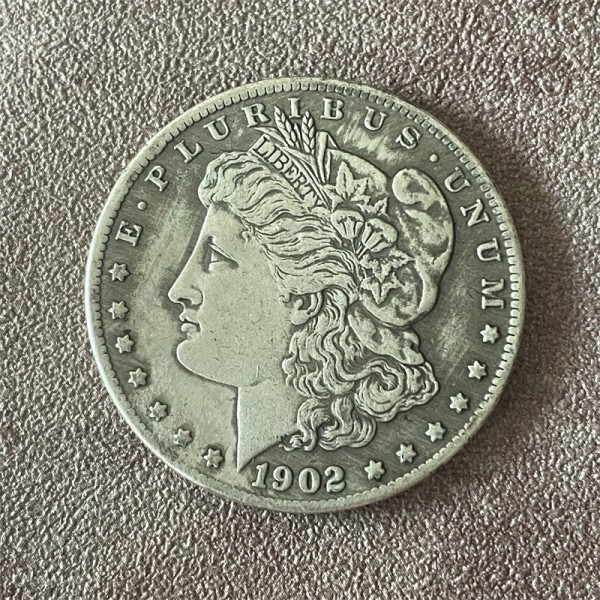 Liberty 1902 Morgan Silver Dollar Coin